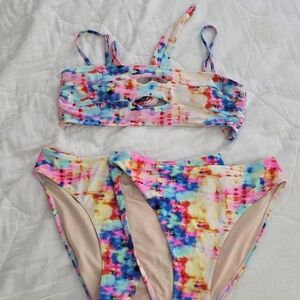 Colorful Tie-Dye Bikini Set